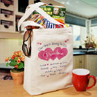 Our Hearts Belong To  Personalized Canvas Tote Bag